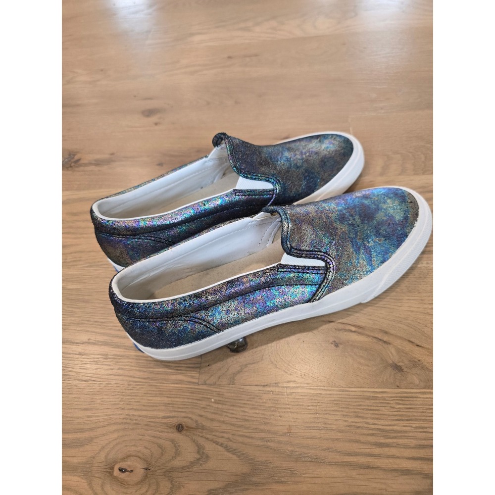 Keds Double Decker Iridescent Metallic Slip On Sneakers Womens 7 Multi H60409 - Picture 7 of 8